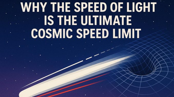 Why the Speed of Light is the Ultimate Cosmic Speed Limit Why the Speed of Light is the Ultimate Cosmic Speed Limit