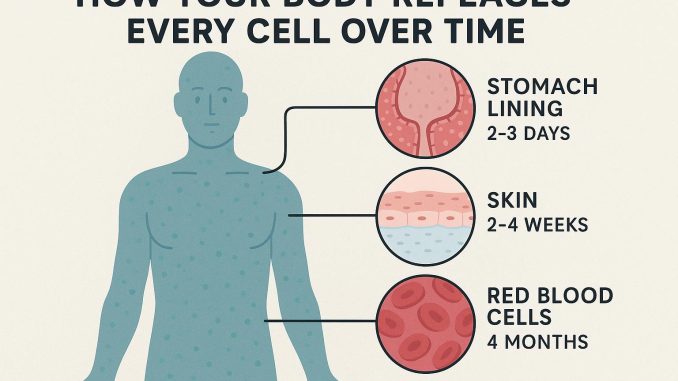 How Your Body Replaces Every Cell Over Time