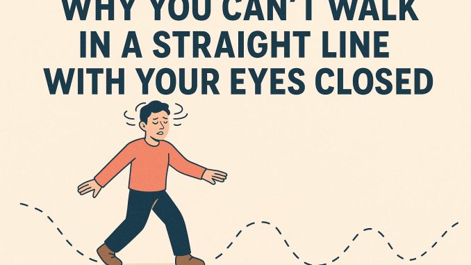 Why You Can’t Walk in a Straight Line with Your Eyes Closed