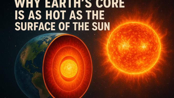 Why Earth’s Core is as Hot as the Surface of the Sun