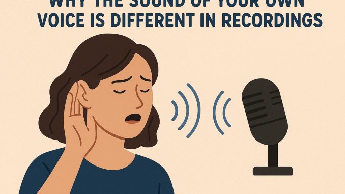 Why the Sound of Your Own Voice is Different in Recordings
